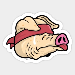 Hot Dog Hog Sticker